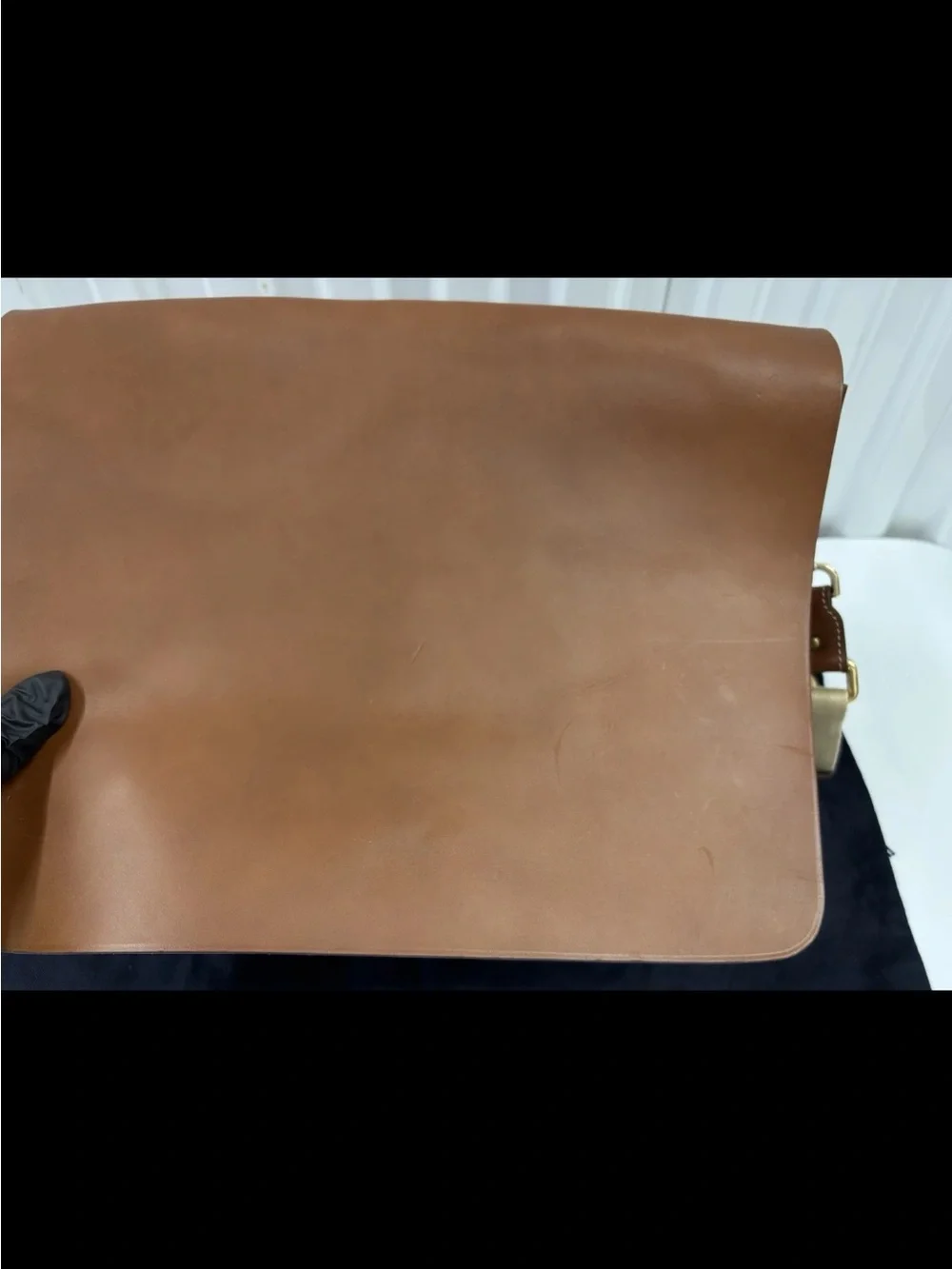 Boldrini Selleria Leather Messenger Bag Crossbody Tan Brown Satchel Italy Luxury